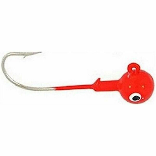 Big Bite Baits 0.125 in. Ball Jig Head, Red, 8PK BBJ18-05